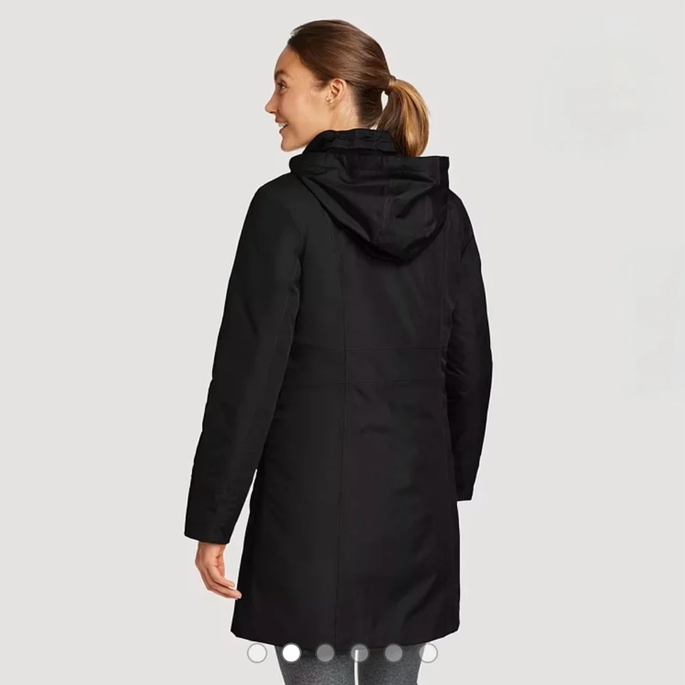 Eddie Bauer Women's Girl on the Go Insulated Waterproof Trench Coat
Black Large - Picture 2 of 16